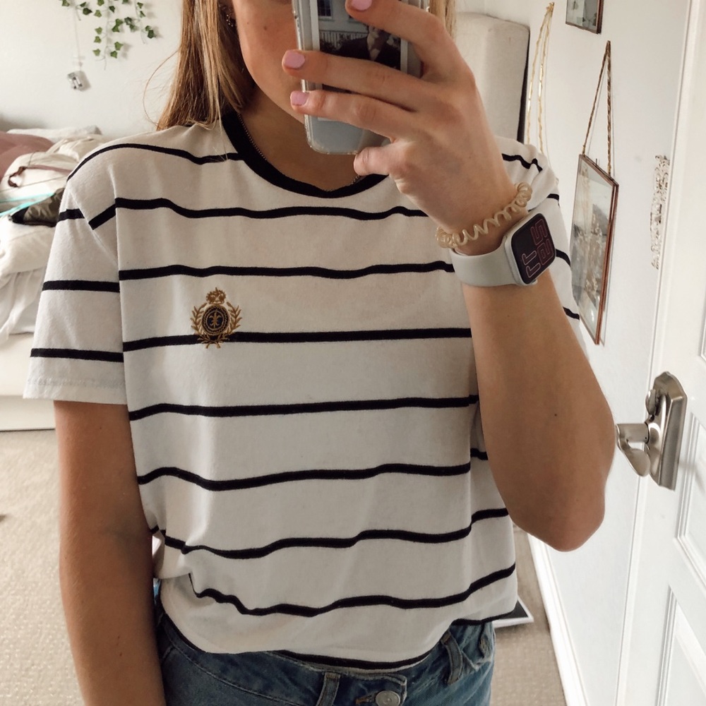 Brandy Melville Striped Crop Top